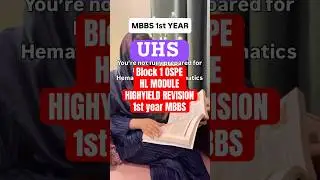UHS OSPE Block 1 HL Module #practical #exam #mbbs #upsc #uhs #biochem #drmaryam #medMKfied #shorts