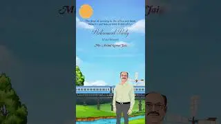 Retirement party invitation video ||  Retirement invitation || Railway retirement invitation  video