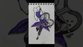 Obito Uchiha, speed drawing #anime #drawing #obito #narutoshippuden #art #animeart #animedrawing #fy