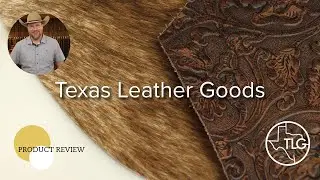 Product Review Texas Leather Goods: Brindle Cowhide, Desert Mojave Smooth, Cowboy Tool Embossed, Veg