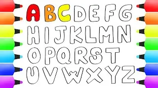 Lets draw and colour Abc |Uppercase and lowercase letters tracing  #alphabetwriting 