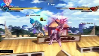 Festival Rose Goku Black Back Attack Combos at the Future Trunks World Tournament