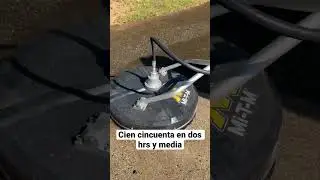 Cobre 150 por lavar un driveway.  A los amigos se les trabaja de a gratis
