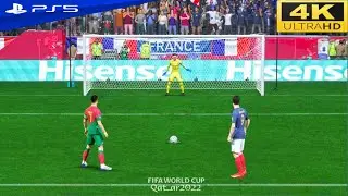 FIFA 22 WORLD CUP - FRANCE VS PORTUGAL - PENALTY SHOOTOUT - PS5 [ 4K60FPS ]