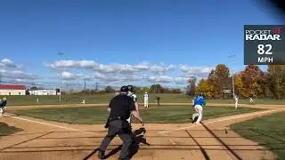 Rockbridge HS (2024) 1B/RHP Zac Majors drives in the first run of the game with an RBI single to RF.