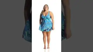 Penbrooke Plus Size Shell A Go-Go Swimdress | SwimOutlet.com