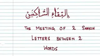 Tajweed Lessons - English 17- Meeting of 2 Saakin Letters/Iltiqa'a As Sakinain/Noon Quttniyyah