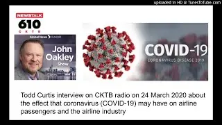 Todd Curtis discusses airline safety issues around coronavirus