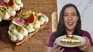 How To Make Pistachio Fig and Honey Whipped Ricotta Toast Recipe