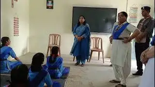 Our worthy Deputy Director, Mrs. Renu Kaushal ji, during inspection and motivating the students .