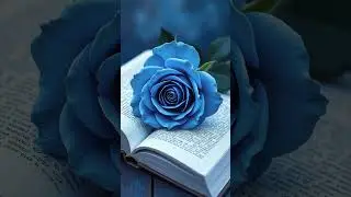 Blue Rose on Pages &ndash; Tranquil Beauty in Bloom