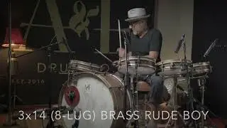 A&F Drum Co. Raw Brass RUDE BOYS