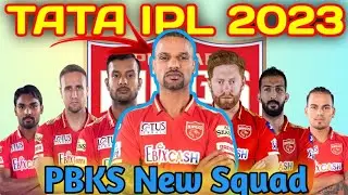Tata ipl 2023 PBKS New Squad | Punjab Kings New Squad 2023 | PBKS Full Squad 2023 | Pbks New Team