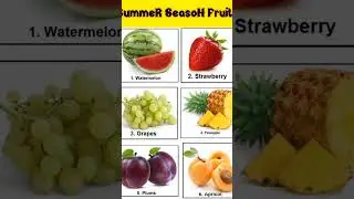 Summer Season Fruits #shorts #ytshorts #youtubeshorts #fruits #summerseasonfruits