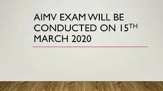Mpsc AIMV exam