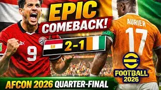 AFCON 2026 Thriller! Egypt&rsquo;s 2&ndash;1 Comeback vs C&ocirc;te d&rsquo;Ivoire | Marmoush Shines | eFootball 2026