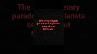 A rare planetary parade in 2026 Feb 28