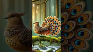 Eyes of the Forest: A Mesmerizing Bird with Peacock-Inspired Feathers