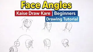 Face Angles Kaise Draw Kare sirf 3 minutes me | Beginners Drawing Tutorial 