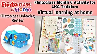 Inside Flintoclass Month 6 Box || Flintoclass Unboxing |Flintoclass LKG Kit Unboxing for kids Part-2