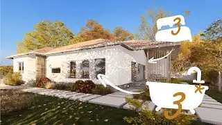 (10x15 meters) Medium House Design | 3 Bedroom House