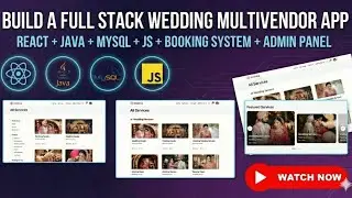 🚀 Wedding Multivendor Web Application | Full Stack Project | React + Spring Boot + MySQL + AI