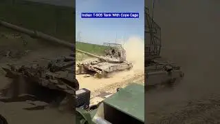 Индийский танк Т-90С &laquo;Бхишма&raquo; замечен с изготовленной на заказ защитой от дронов!