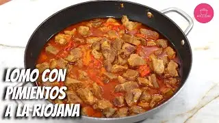 Lomo con pimientos a La Riojana