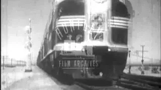 Californian Railways, 1940's.  Archive film 93471