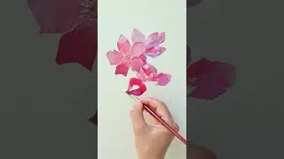 Watercolor Painting - How to Paint Flowers: Oleander #art #watercolor #watercolorpainting