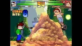 MUGEN battle #7578: Daniel & Carl Johnson vs Crow & Claude Speed 