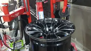 9.5Jに225 35 18 取り付け 引っ張りタイヤ  225 35 18 installation on 9.5J!  ️Tension tire tire changer work video