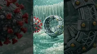 Microscopic battle DNA origami nanobots intercept viruses and block cell docking #nanorobots #space