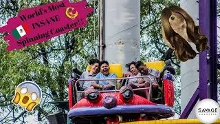 World's Craziest Spinning Coaster??! Raton Loco at La Feria de Chapultapec