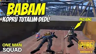 K&Ouml;PR&Uuml; TUTTUK BABAMLA ! BURAK GAME SOLO SQUAD PUBG MOBİLE