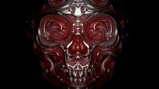 Baroque Skull Ring Flash