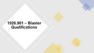 OSHA 1926 Subpart U - Blasting & the Use of Explosives