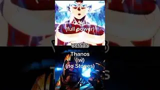 Goku (full power) vs Thanos (no Stones) #edit #evil #eviledit #marvel