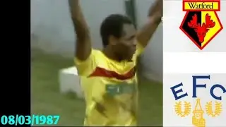 Watford vs Everton 08/03/1987- First Divsion 1986/1987
