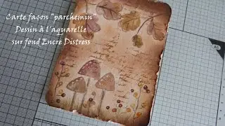 Encres Distress et aquarelle font elles bon ménage ? Clin d'oeil à Kim @lespinceauxdekim9389 😉