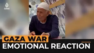 Palestinian man&rsquo;s emotional response to new wheelchair | Al Jazeera NewsFeed