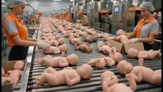 How to Realistic Silicone Baby Dolls Are Made Like Humans  Inside Modern Factory