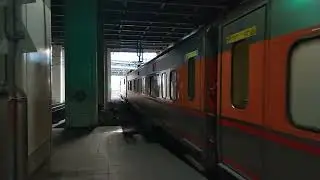 2025/12/11，經山線🗻往屏東 123次 E1000型  PP推拉式自強號，新左營站 出站，準點！