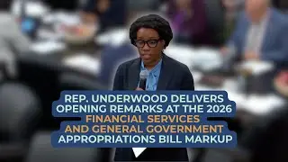 Rep. Underwood Delivers Opening Remarks at the 2026 Financial Services Appropriations Bill Markup