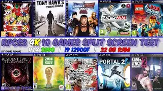 RPCS3 v0.0.38 Split-Screen Benchmark | 10 PS3 Games | 4K Vulkan | RTX 3090, i9-12900F & 32GB RAM