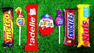 ASMR Candy collection - colorful lolliopops / popular candies/ and the crinkle of chocolate wrappers