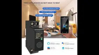 Smart Life TUYA 1P 18 мм WiFi умный выключатель с Alexa google home для умного дома