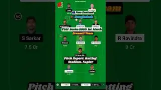 Bangladesh Vs New Zealand Dream11 Team 🔥|ban vs nz dream11 #cricket #dream11team #sportslifem