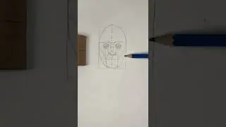 Using a TOILET-PAPER ROLL to draw the face. (part 3 of 4)