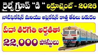 RRB Group D Recruitment 2025 | Railway Group D Recruitment 2026 Application New Dates
